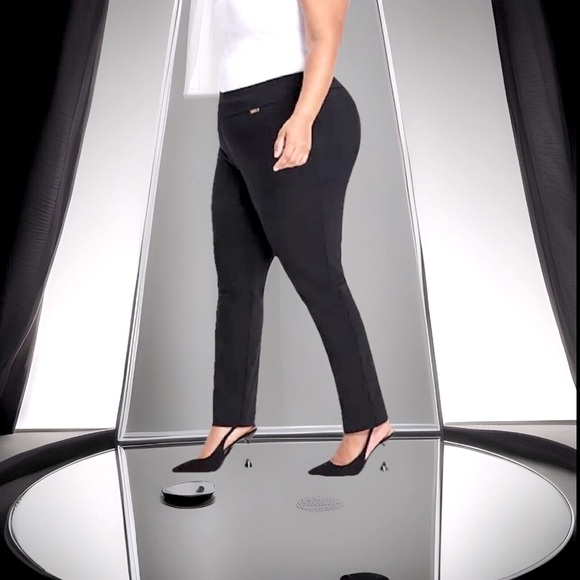 I.N.C. International Concepts Plus Size Bengaline Skinny Pants W/Tummy Control - Picture 1 of 11